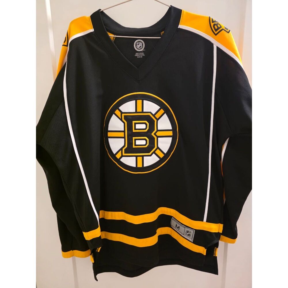 Patrice Bergeron #37 Boston Bruins NHL Hockey Jersey Men’s Medium Black Official